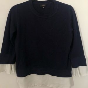 Navy Blue and White Sweater